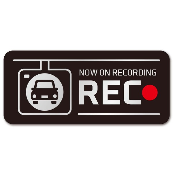 [Reflection] Sticker Dash Recorder Recorder Recorder During Recording, Driving, Black