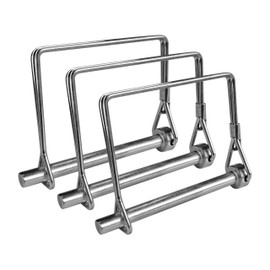 1/2" x 3-1/2" Square Safety Coupler Pins, Square Locking Pins, Safety Locking Pins, Square Trailer Pin Buckles, Iron Fence Pins, Cage Door Axle Locking Pins (3 Pack)