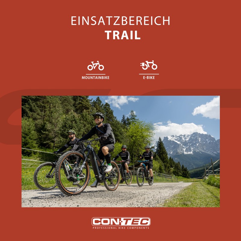 "Trail Contec Grips 130 MM Black