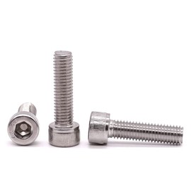M6-1.0 x 30mm Socket Head Cap Screws Bolts, 304 Stainless Steel 18-8, Allen Socket Hex Drive, Full Thread, Coarse Thread, Bright Finish, 20 PCS