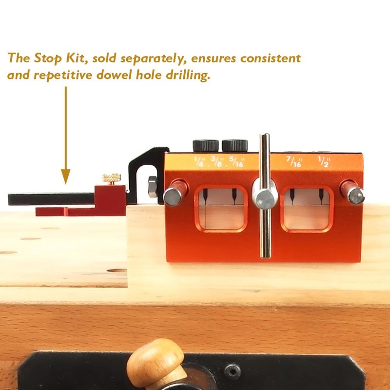 O'SKOOL Self Centering Dowel Jig Kit Drilling Guide Bushings Set