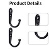 14 Pcs Coat Hooks,Wall Hook Black Metal Hanging Clothes Screw