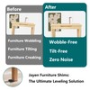 Furniture Levelers, 20Pcs Flexible Multi-Purpose Rubber Shims for Leveling -
