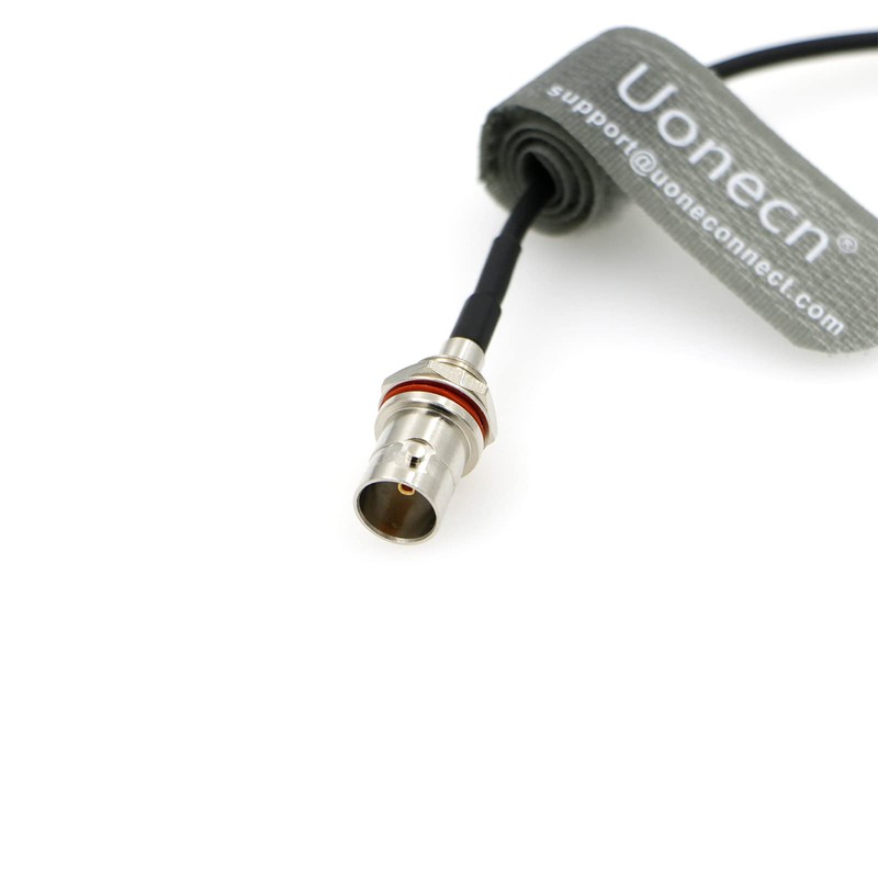 BNC Female Straight to BNC Male Right Angle SDI Cable