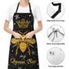 YDTBRUF Bee Aprons Queen Bee Apron Waterproof With Pockets With