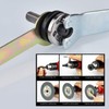 JIZZU 8Pcs Angle Grinder Extension Rod Converter Set with Spanner,