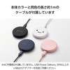 Elecom W-QA28WF Wireless Charger, 12 W, Qi Standard Compatible, Desktop