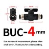MiJunHD 4mm BUC Pneumatic Valve, 1 Piece Manual Switch Controller