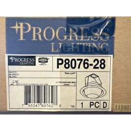 Progress Lighting NEW Progress Lighting P8076-28 White Integrated LED Recessed Eyeball Trim 7-3/4"