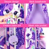 Girls Toddler Cat Backpack, Water Resistant Sequins Kindergarten Bookbag, 13"