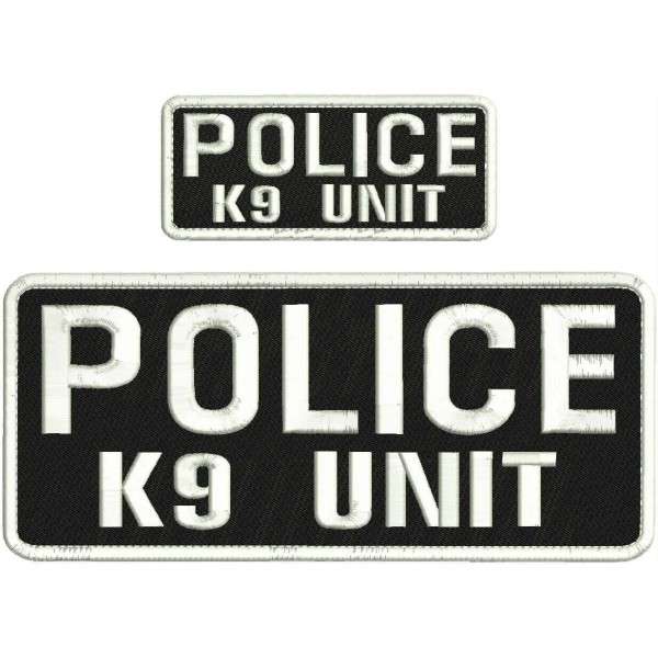 police k9 unit embroidery patches4x10and