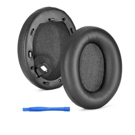 Premium Replacement Earpads for Sony WH-1000XM4 Headphones, Protein Leather Ear Cushions with Noise Isolation Foam, Easy Installation, Sensor Compatibility, Includes Installation Tool (Black)