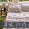 NSNLGSGC Pink Gingham Ruffle King Sheet Set, Pink Soft Pre-Washed