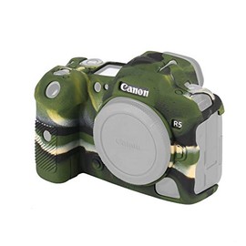 STSEETOP Canon R5 Case, Professional Silicone Rubber Camera Case Cover Detachable Protective for Canon R5 (Army Green)