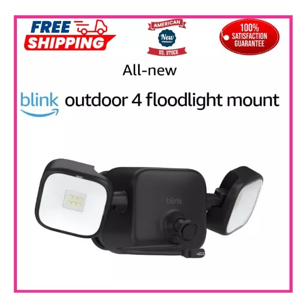 Blink All-New Blink Outdoor 4 Floodlight Mount – Wire-Free, 700