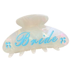 DUOJINSANXI Pinzas Para El Pelo De Novia, Accesorio Acrílico Para El Pelo Con Lazo De Perla, Ideal Como Regalo De Despedida De Soltera, Para Fiestas, Bodas, Cumpleaños, Despedidas De Soltera, Adornos