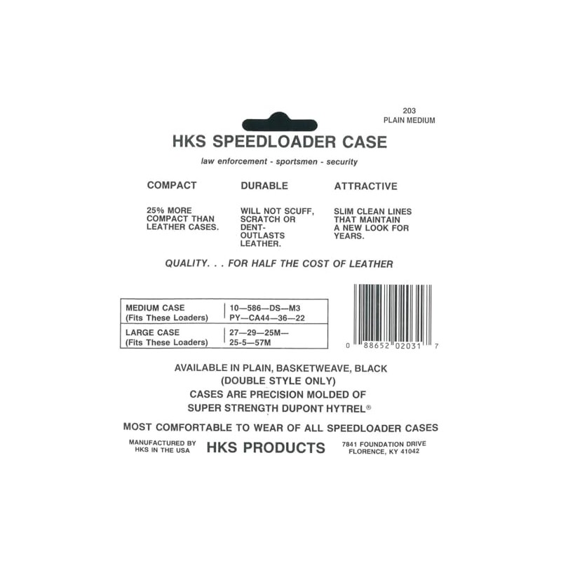 HKS Speedloader Case Plain Medium