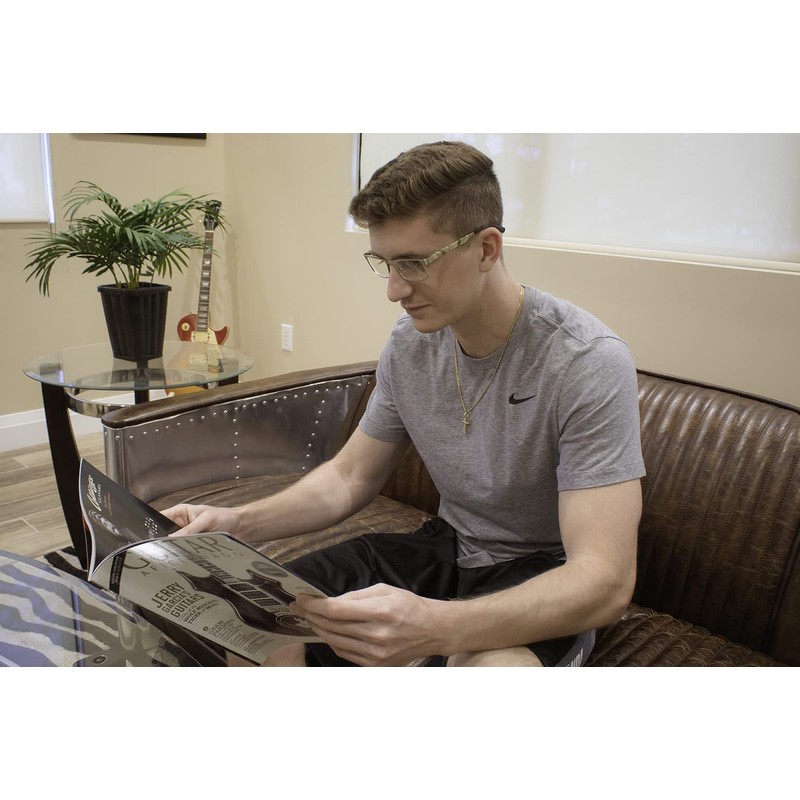 Calabria 5961 Metal Spring Camouflage 53mm Designer Reading Glasses Silver