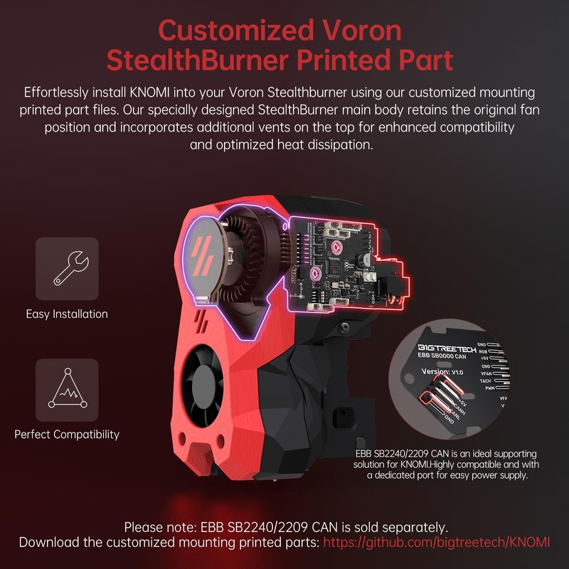 BIGTREETECH KNOMI 2 1.28in Upgrade Touch Screen for Voron Stealthburner(Not