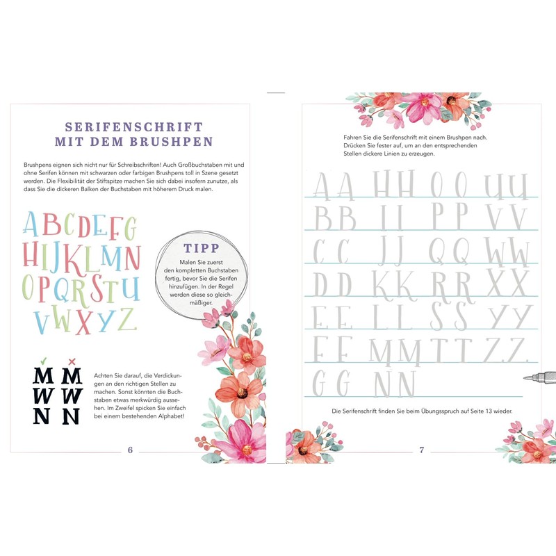 Design Paper A5 Lovely You. With Basic Handlettering Course: 75