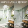 FASDUNT 120 CFM Bathroom Exhaust Fan with Light, Ceiling Ventilation