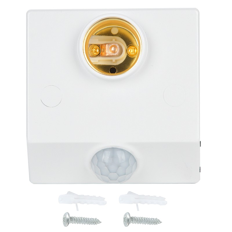 Infrared Sensor Motion Switch Adjustable E27 Light Socket for LED