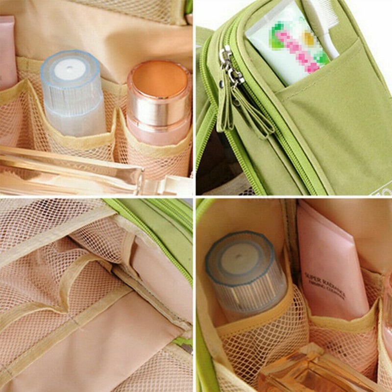 Makeup Bag Travel Cosmetic Toiletry Case Hanging Storage Large Bag