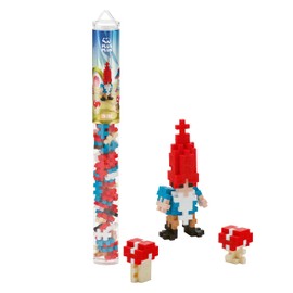 PLUS PLUS Gnome - 3D Puzzle Fantasy Figures Building Block Set Tube, Mini Interlocking Pieces - Fun Stem Toys for Kids