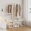 Proarea Stackable Closet Storage Bins, 5 Pack Closet Organizers and
