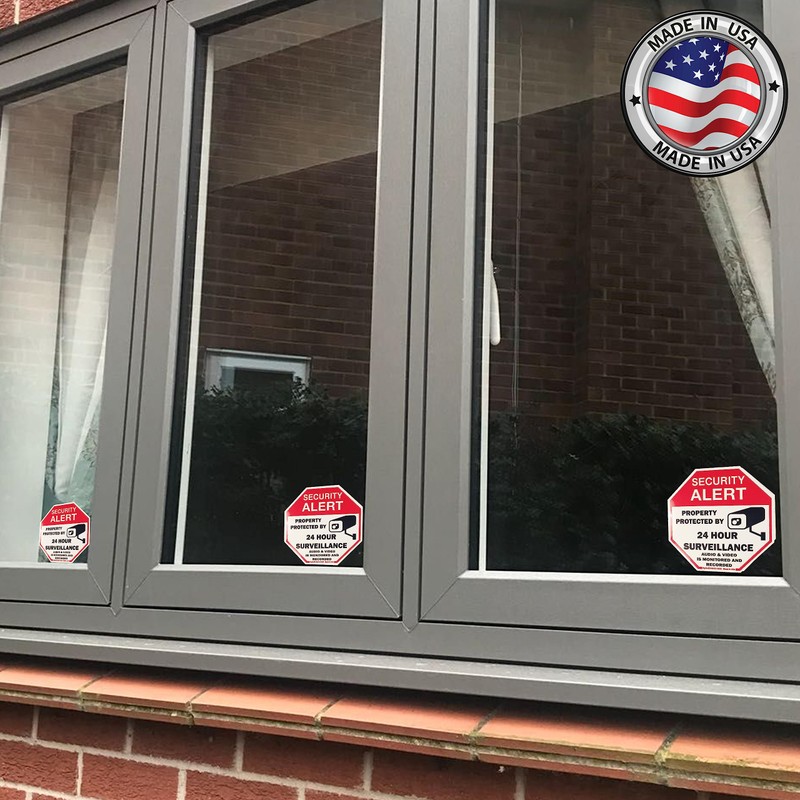 Psyfer® (Fade-Free) 6 Pack - 2⅝" Security Stickers [Made in