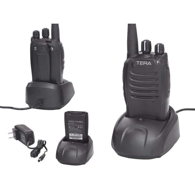 TERA TR-505 GMRS Recreational Handheld Radio Includes Battery and Desk