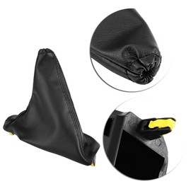 MAX COOL 1 Set Handbrake & T-Bar Boot Cover Black Leather Suitable for Ford Falcon FG FG-X 2008-2018