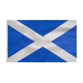 Scotland Flag Scotlish Flag Saint Andrew's Cross Flag 3x5 Ft-90x150cm Scotland National Flags Indoor/Outdoor Quality Polyester with Vivid Color and Brass Grommets Decorations