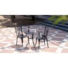 Withniture Cast Aluminum Patio Bistro 3Piece Set Rust-Resistant OutdoorTable Set