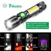 UV Flashlight Black Light, 3-in-1 Magnetic Flashlight Rechargeable, High Lumen