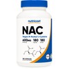 Nutricost N-Acetyl L-Cysteine (NAC) 600mg, 180 Capsules - Non-GMO, Gluten
