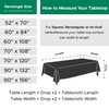 Biscaynebay Fabric Table Cloths, Oil and Water Resistant Spill Proof