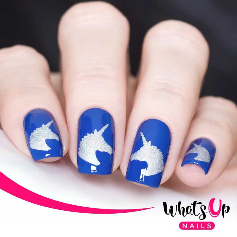 Whats Up Nails - Unicorn Head Vinyl Stencils for Nail