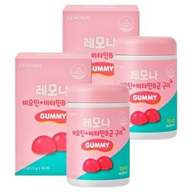 Lemona Biotin Vitamin B Gummies, 60 Tablets, 2 Pieces / 레모나 비오틴 비타민B군 구미, 60정, 2개