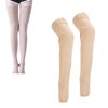 3XL Beige Open Toe Compression Stockings Thigh High 23‑32mmHg Toeless