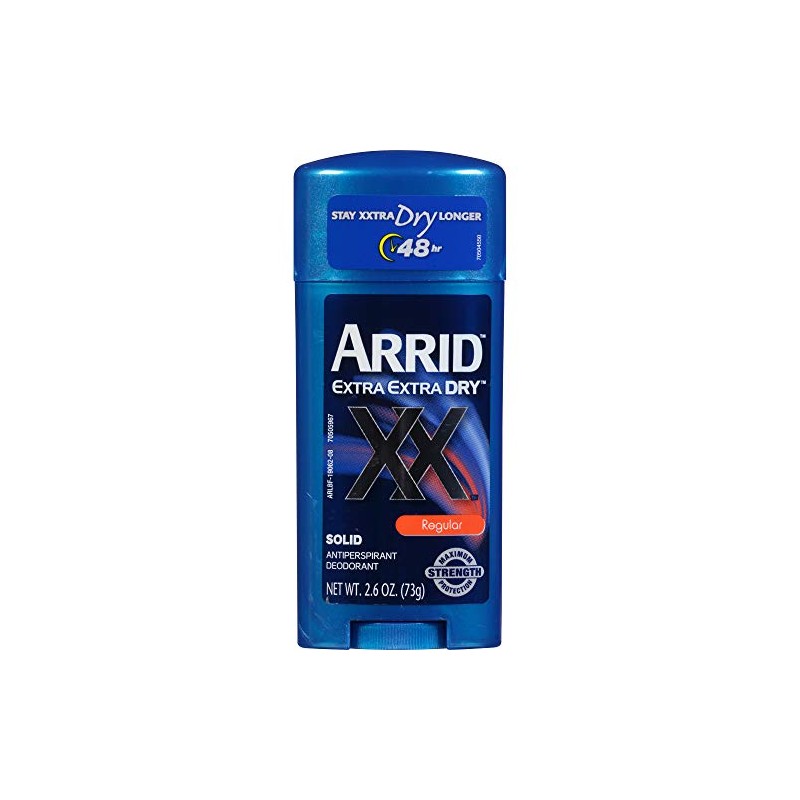 Arrid Arrid XX Extra Extra Dry Solid Antiperspirant Deodorant, Regular,