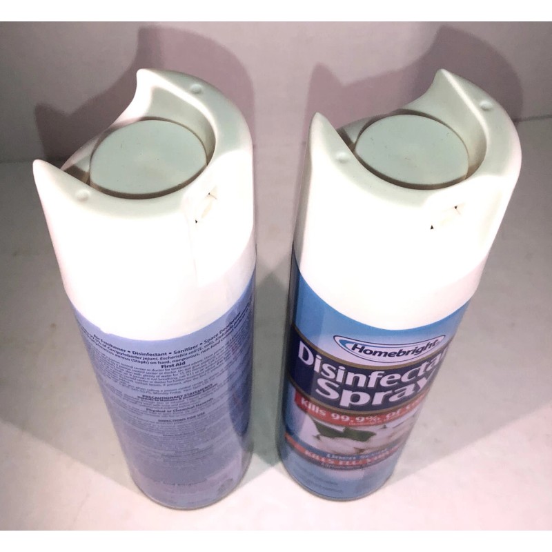 Homebright 2ea 6oz Cans Homebright Spray Linen Scent Kills 99.9%