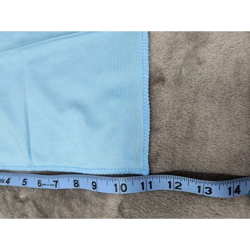 Smart Home Sparkling Glass Cleaning Cloth Blue Square Set Of