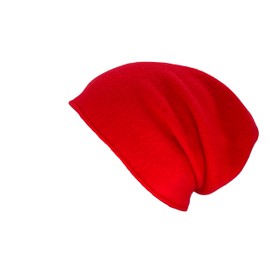Kopka Winter Knitted Hat for Men / Women Made of 100% Merino Wool (Red/Fire), red