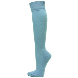 Couver - Calcetines de algodón acolchados para rodilla de béisbol, Azul Carolina, Large
