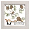 CORE ART 8x8 Picture Frame, Handmade Wood Rustic White Photo