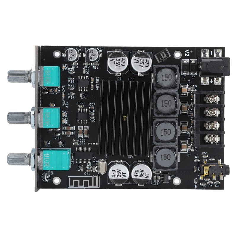 2x100W Amplifier Board HIFI with Treble Bass Control TPA3116D2 DC12‑24V