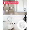 GedoTec® H3052 Wardrobe Holder with Keyhole Shape for Drilling in
