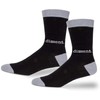 ARCHIE MCPHEE Dissent Women's Crew Socks in Black and Gray