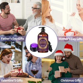 Massage Oil for Massage Therapy,﻿Lavender Oil with Massage Roller Ball & Thumb Saver Massager,SPA Relaxing Massage Oi for Soothing,Massage Kit Spa Gifts for Him Her,Gifts for Men Women